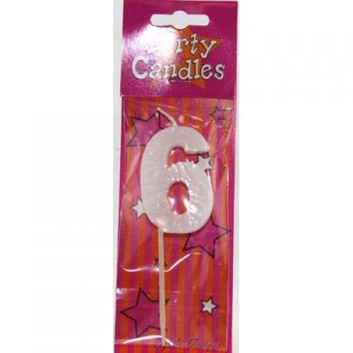 CANDLE LARGE NUMBER REFILL- 6