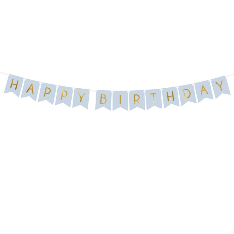 Happy Birthday Letter Banner – Blue (1.75m)