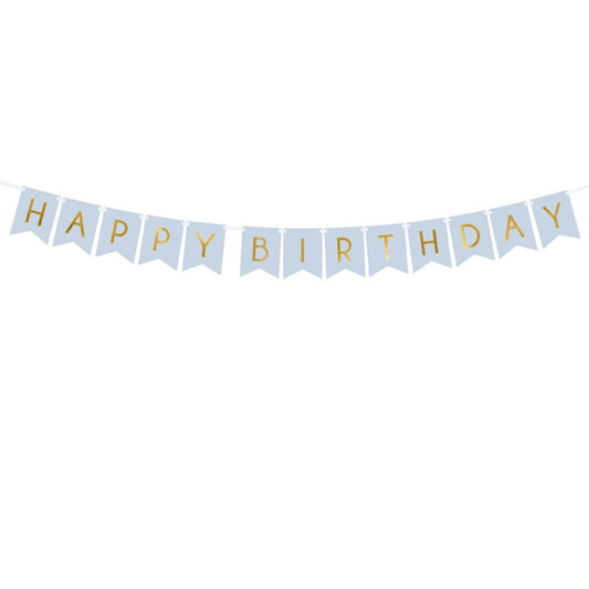 Happy Birthday Letter Banner – Blue (1.75m)