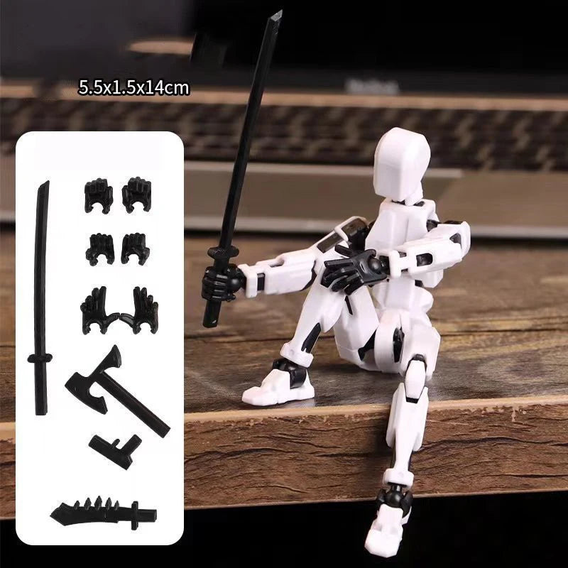 Multi-Jointed Movable Shapeshift Robot 3D Printed Mannequin Dummy 13 Action Figure Full Body Movable Robot Parent-Children Games