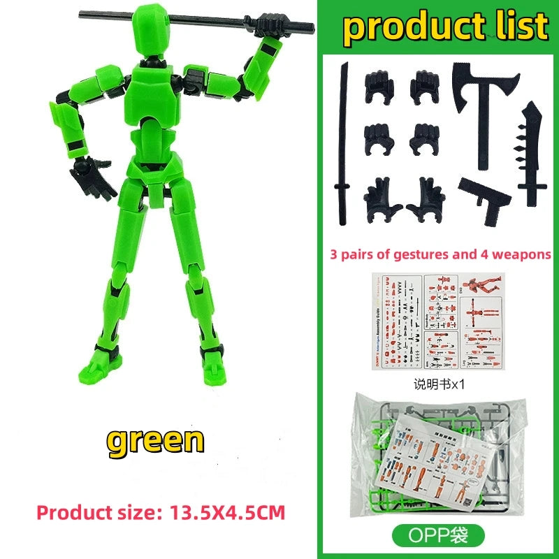 Multi-Jointed Movable Shapeshift Robot 3D Printed Mannequin Dummy 13 Action Figure Full Body Movable Robot Parent-Children Games