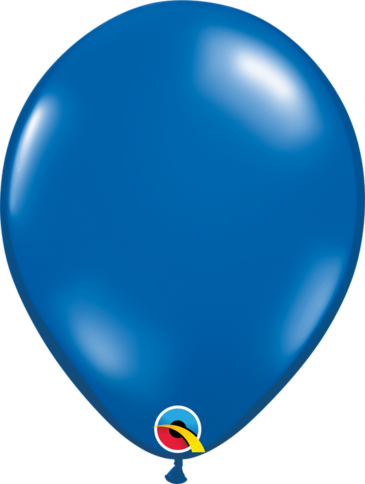 11" Helium Quality Jewel Latex Balloons Sapphire Blue Pack Of 100
