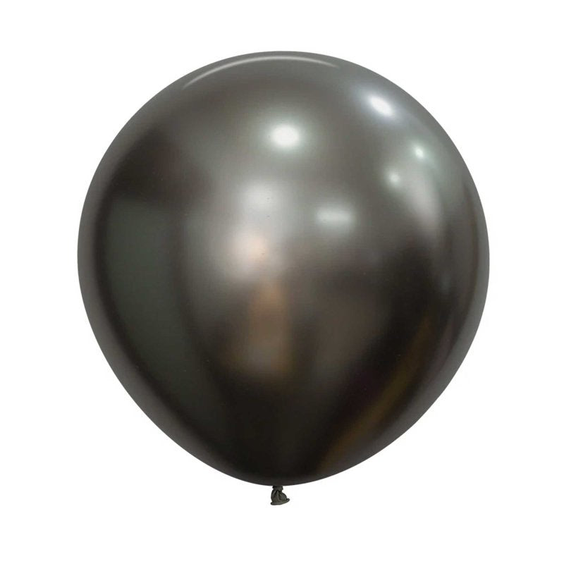 Sempertex 60cm(2ft) Silk Midnight Grey Latex Balloons Pack of 3