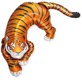 Foil Supershape Wild Tiger 108cm X 75cm