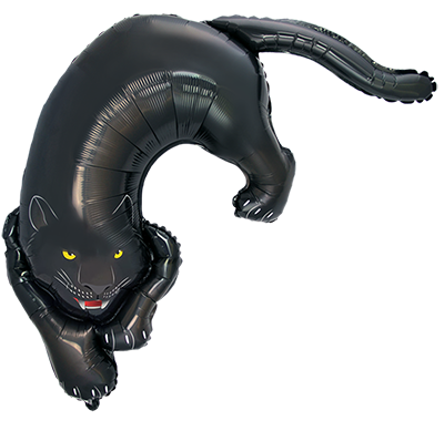 Savage Panther Foil Balloon 108cm Flexmetal Jungle Party Decoration