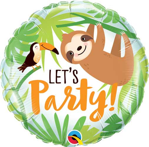 Foil Balloon 18"(45cm) Let's Party Toucan & Sloth
