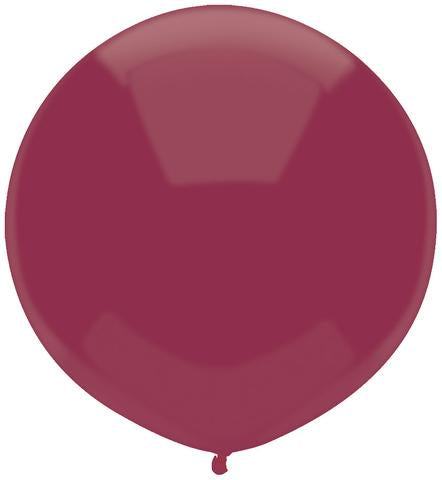 Latex 17"(43cm) Deep Burgundy Latex Balloons Pack Of 50