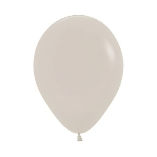 White Sand Latex Balloons 5in / 12cm Pack of 100 Mini Party Decoratio