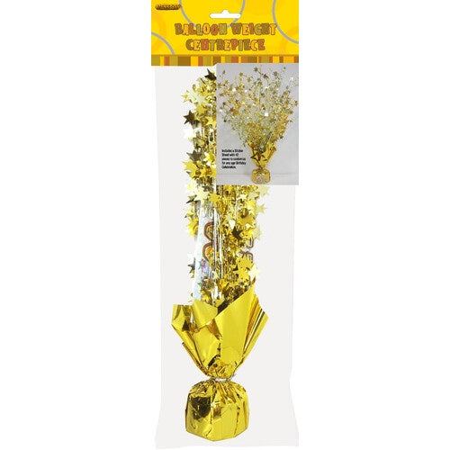 Glitz Gold Foil Balloon Weight And Sticker Sheet