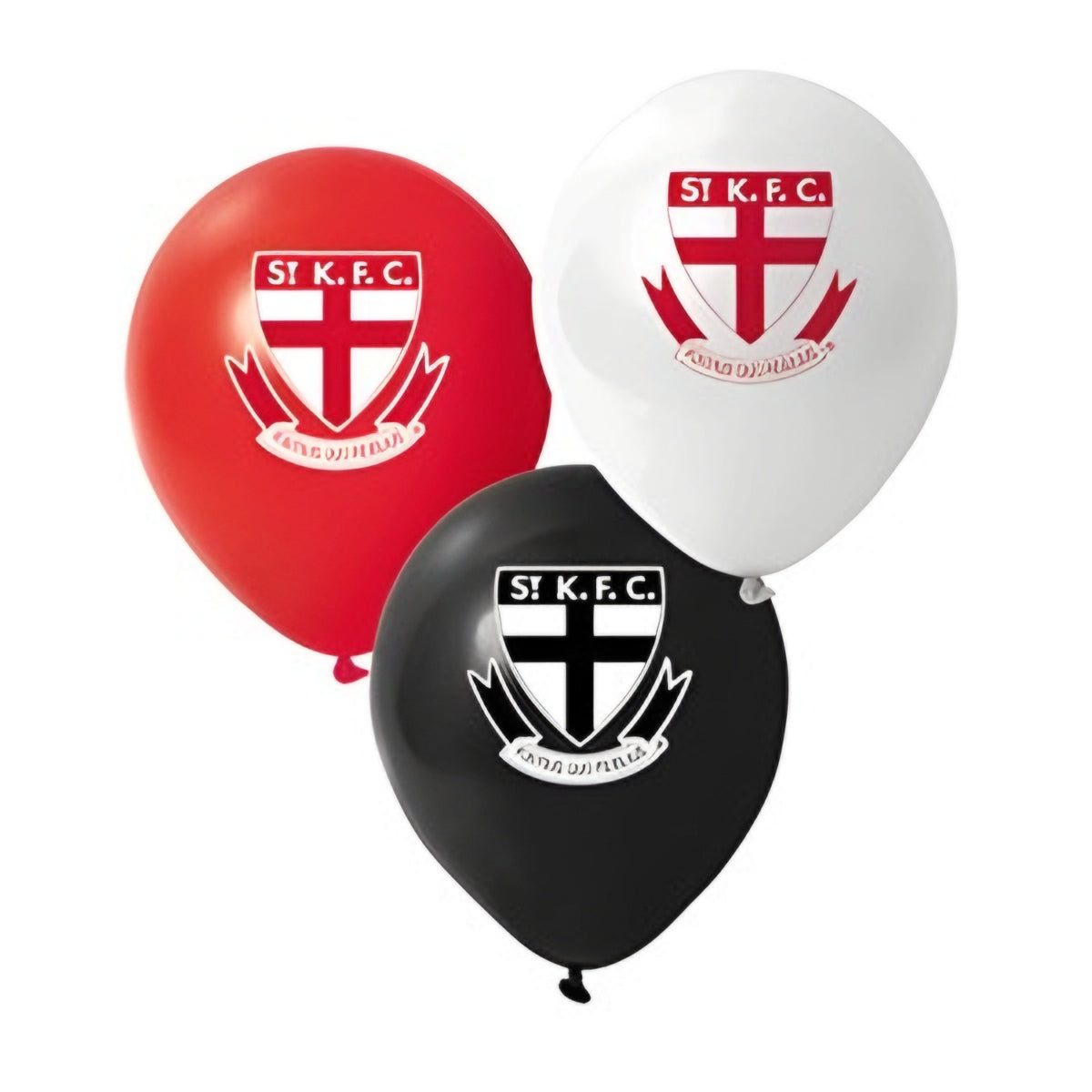 AFL St Kilda Saints Latex Balloons Pack of 25 Football Party Decoration