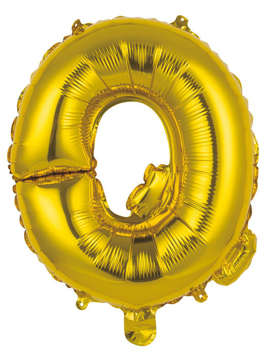 Foil Balloon 35cm Gold Q