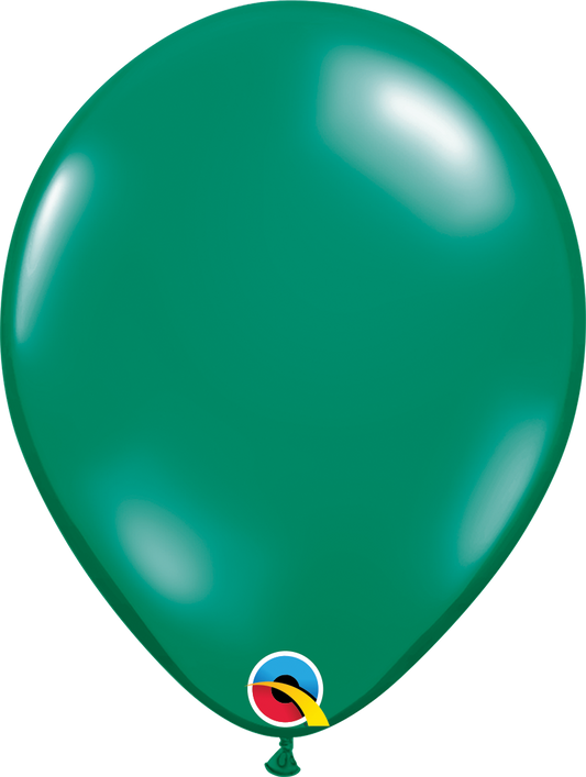 5" BALLOON JEWEL EMERALD GREEN PACK OF 100