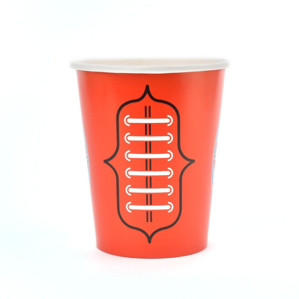 Cup Football Paper 265ml Pk 8