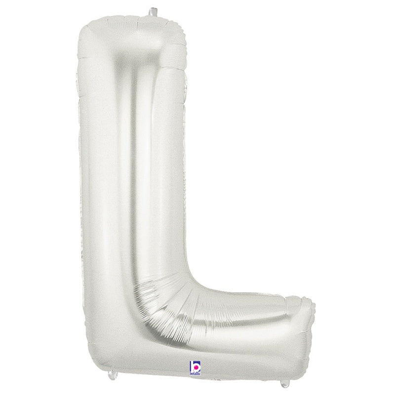 Large Foil Alphabet 34inch Balloon Silver - L