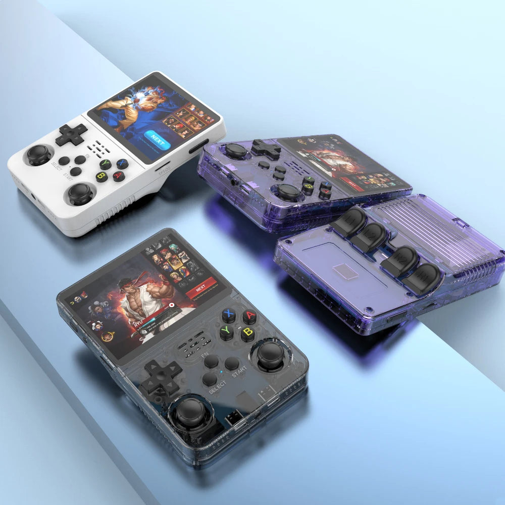 128GB R36S Retro Handheld Video Game Console 3.5Inch IPS Screen Player Kid Portable Pocket Video Player Games Arkos System