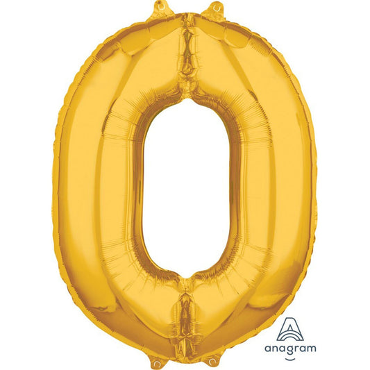 Foil Balloon Medium Size Gold #0