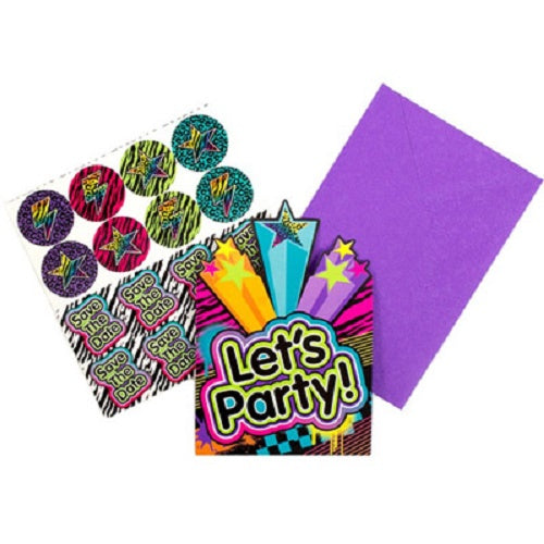 80's Decade Invites