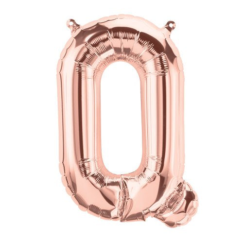 Foil Balloon 16" Letter Rose Gold #Q
