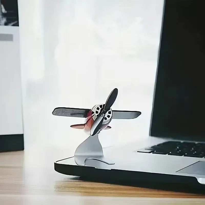 Solar Airplane Creative Men's Car Decoration Car Interior Accessories Desktop Ornament Gift For Woman, Man, Car Enthusiast