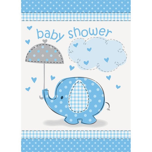 U/PHANT BLUE BABY- 8 INVITATIONS