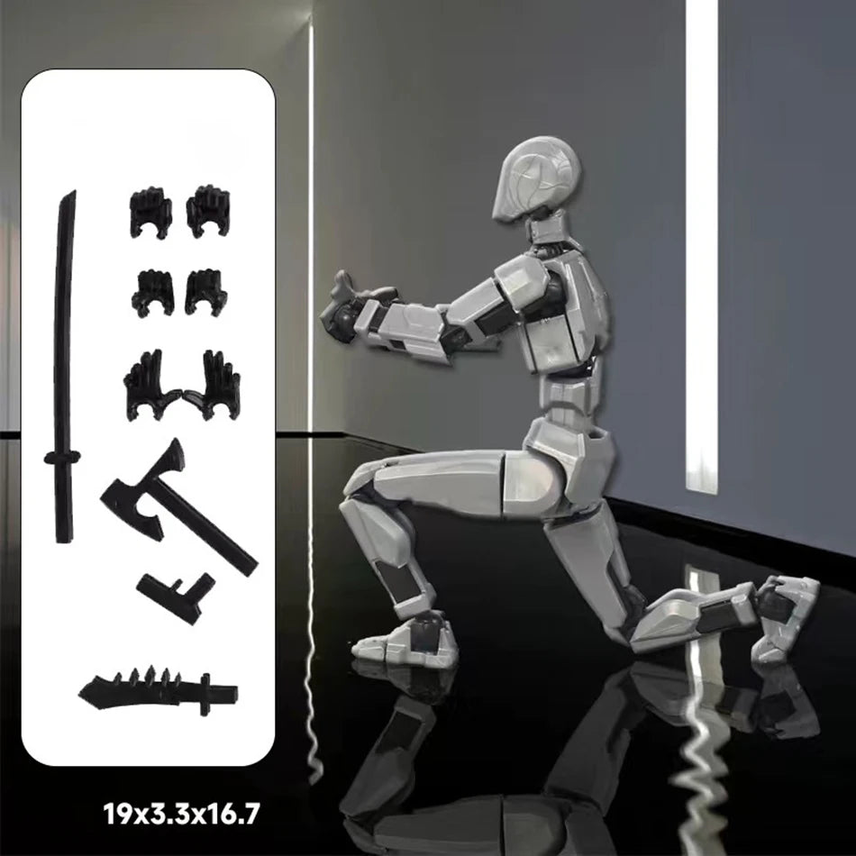 Multi-Jointed Movable Shapeshift Robot 3D Printed Mannequin Dummy 13 Action Figure Full Body Movable Robot Parent-Children Games
