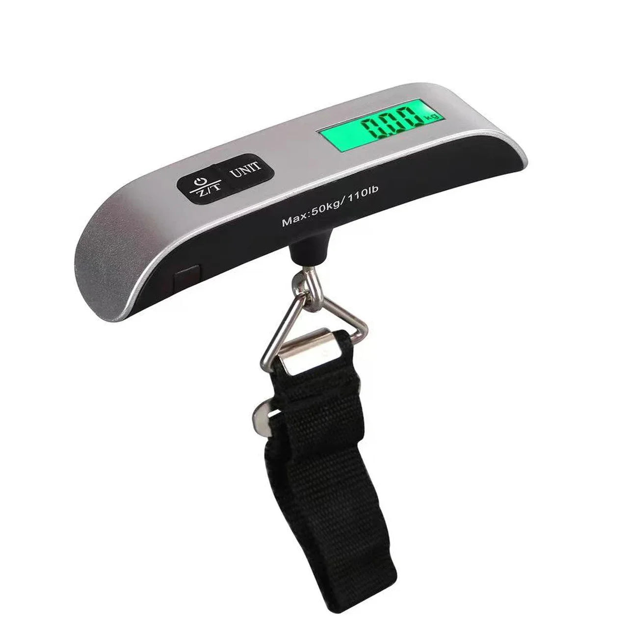 50kg/110lb Portable Digital Luggage Weight Scale LCD Display Pocket Electronic Suitcase Travel Scale Balance Baggage Weight Tool