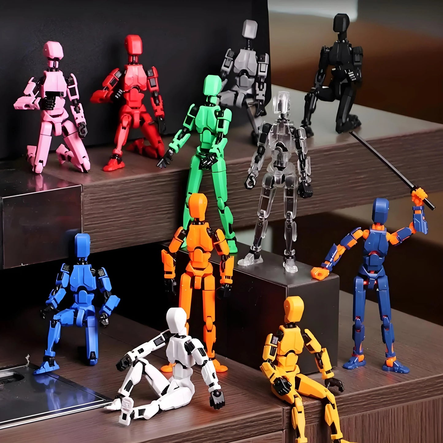 Multi-Jointed Movable Shapeshift Robot 3D Printed Mannequin Dummy 13 Action Figure Full Body Movable Robot Parent-Children Games