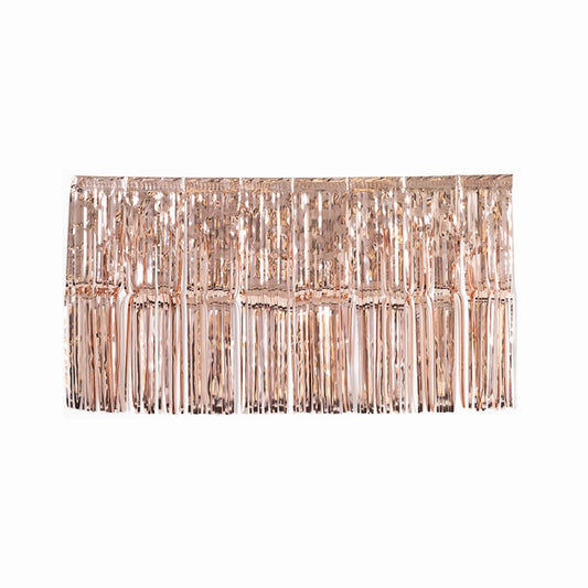 Metallic Foil Fringe Rose Gold 90 X 50cm