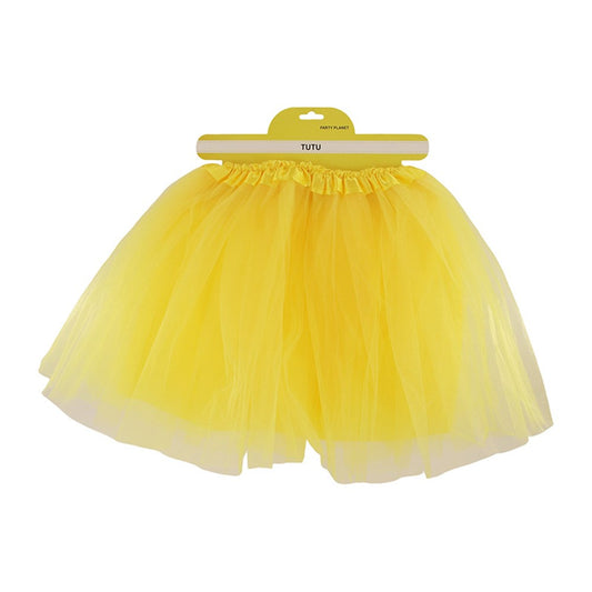 Adult Yellow Tutu Skirt – Lightweight Layered Tulle Costume Accessory for Dance, Parties & Dress Up