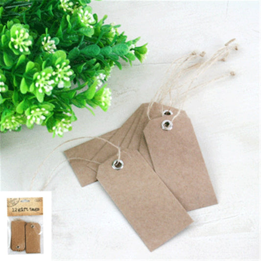 Kraft Gift Tags Pack Of 12