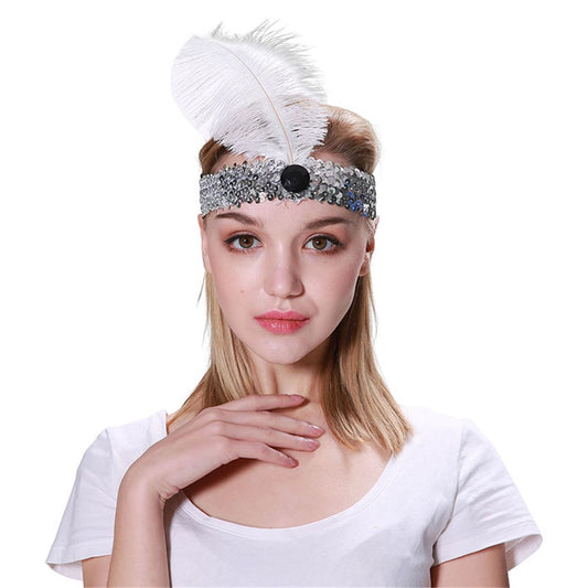 Flapper Headband White
