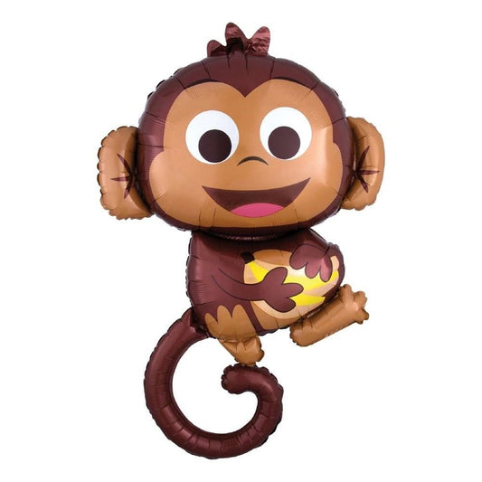 Anagram Happy Monkey Foil Supershape 36 Inch(91 Cm) Balloon