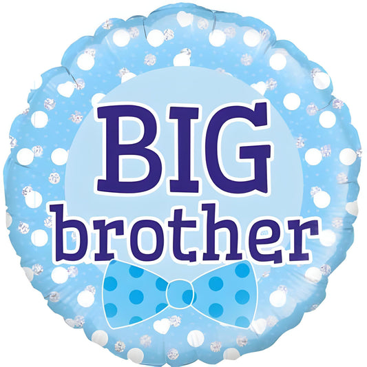 Big Brother Blue Bowtie 18"(45cm) Foil Balloon