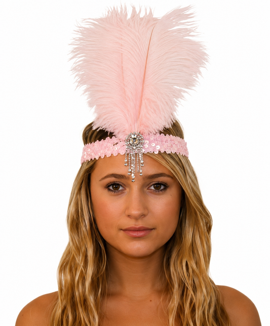 CLARA BELLE PINK SEQ H/BAND FEA