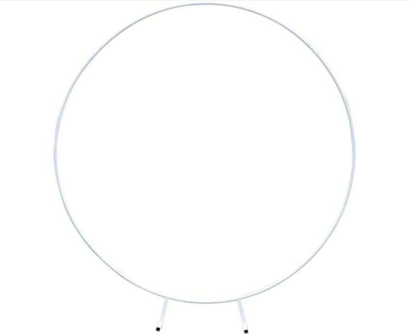 White Balloon Frame Round No Mesh