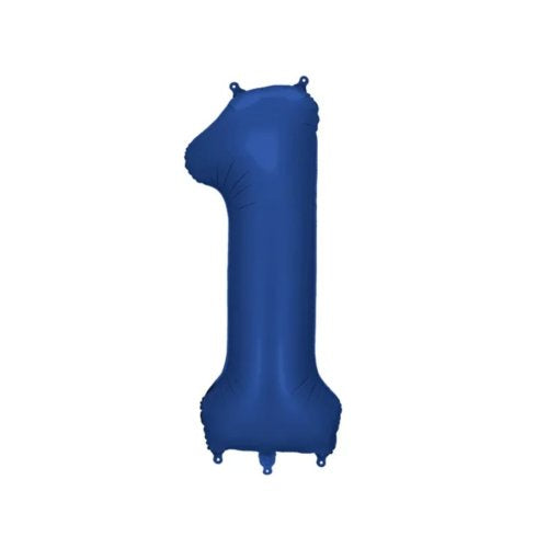 Navy Number 1 Foil Balloon 34" (86cm)