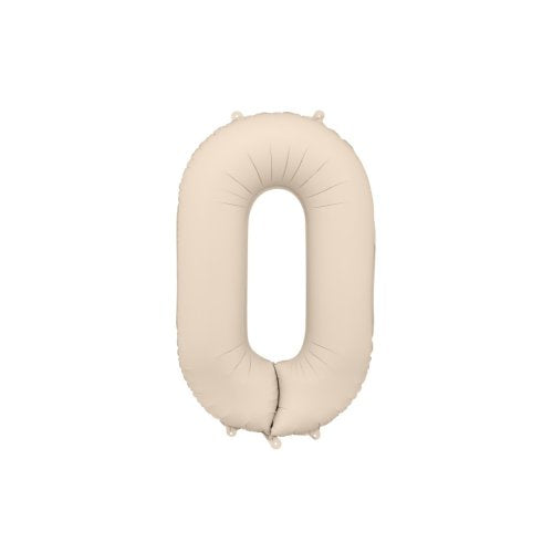 Nude Number 0 Foil Balloon 34" (86cm)