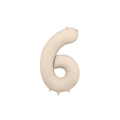 Nude Number 6 Foil Balloon 34" (86cm)