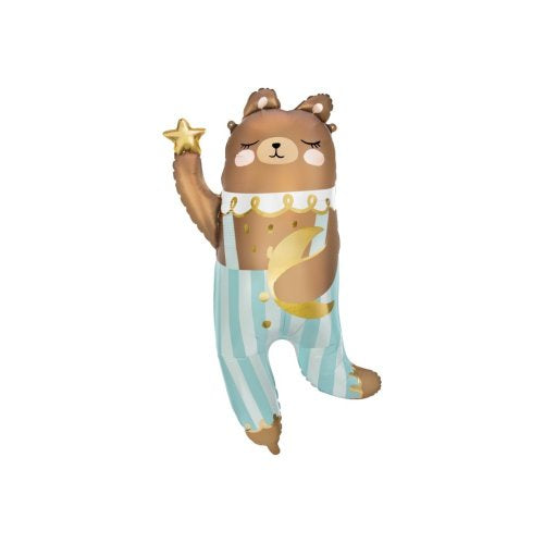 Teddy Bear in Overalls Foil Balloon 72x104cm