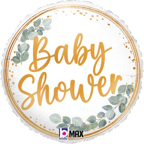 Baby Shower Eucalyptus 18"(45cm) Foil Balloon