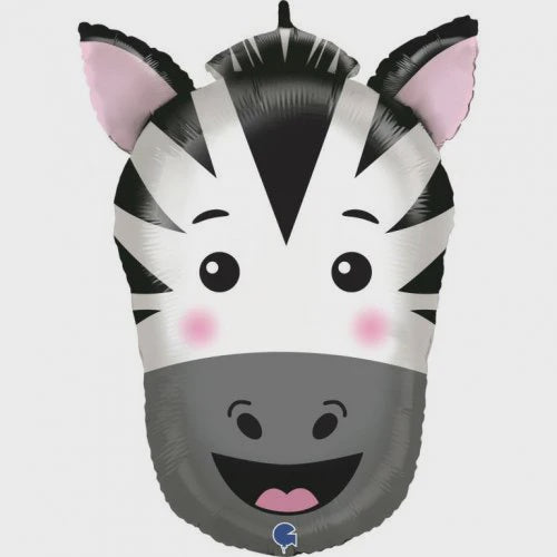 Foil Supershape Balloon 29inch Zebra Head Shape