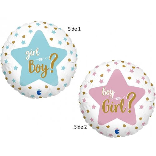 Foil Balloon 18"(45cm) Gender Reveal 18inch Shape P1