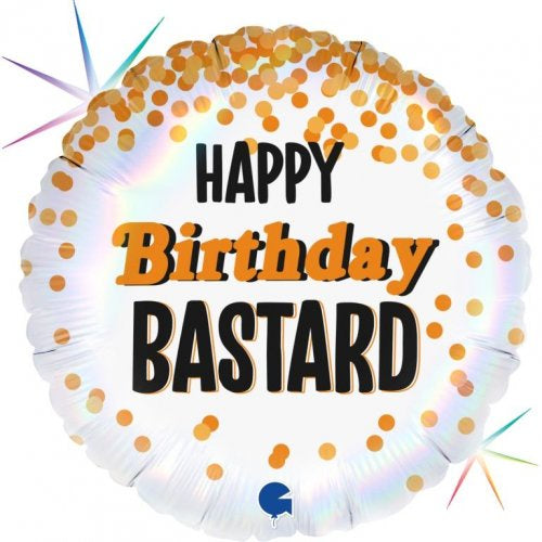 Happy Birthday Bastard Foil Balloon 18'' (45CM)
