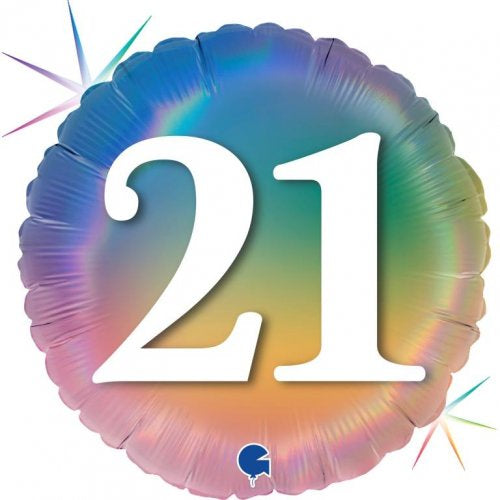 Pastel Rainbow #21 FOIL BALLOON 18" (45CM)