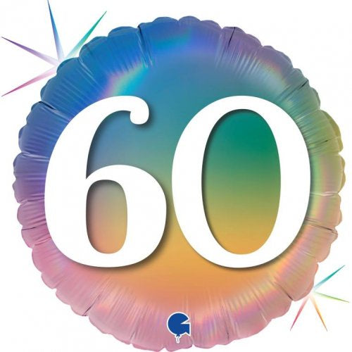 Pastel Rainbow #60 FOIL BALLOON 18" (45CM)