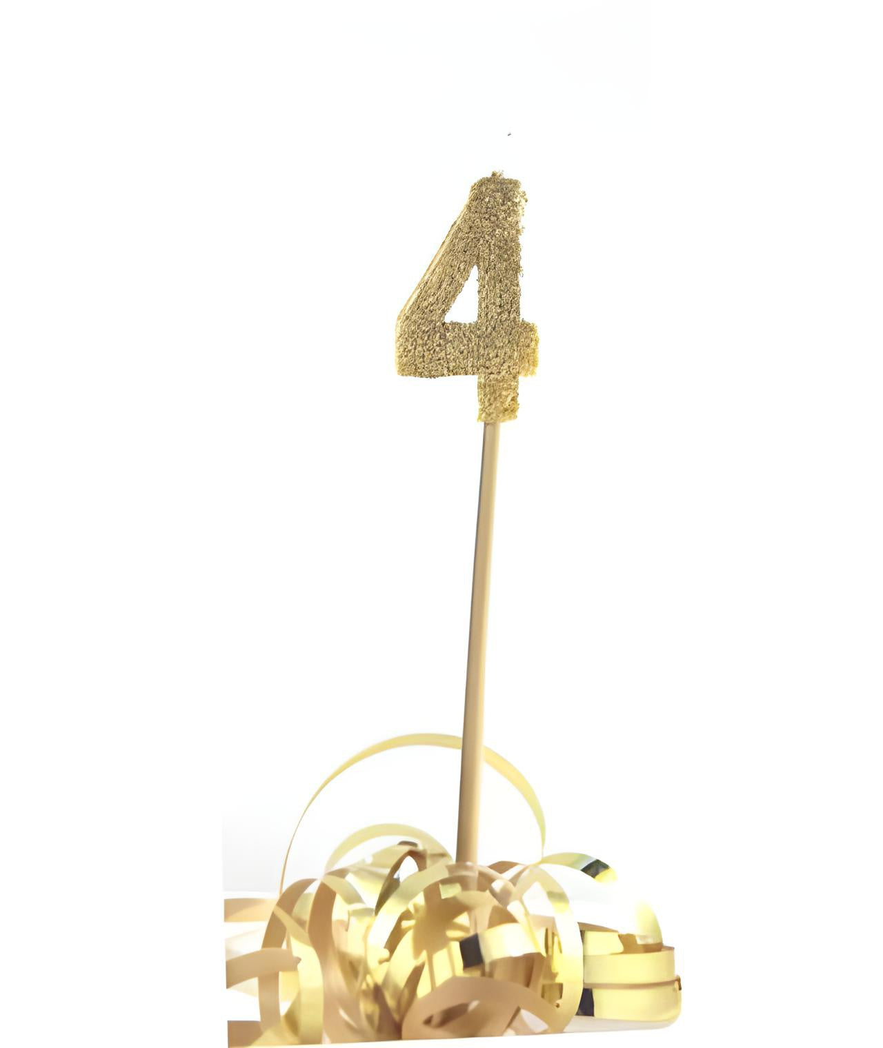 Gold Glitter Long Stick Candle #4