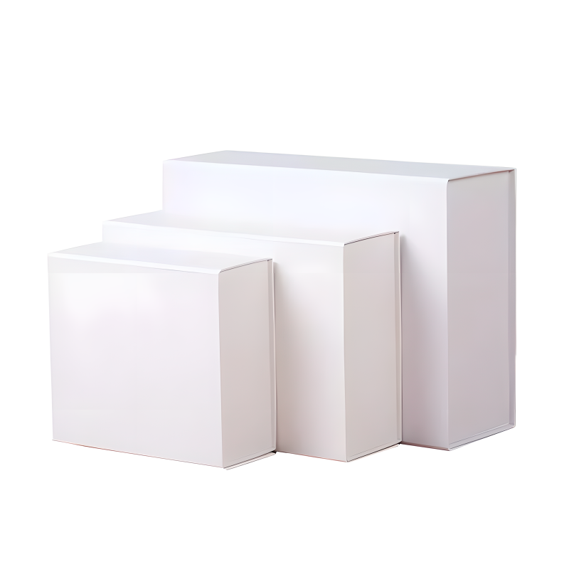Foldable White Magnetic Gift Box Medium 35 x 27 x 9.5cm