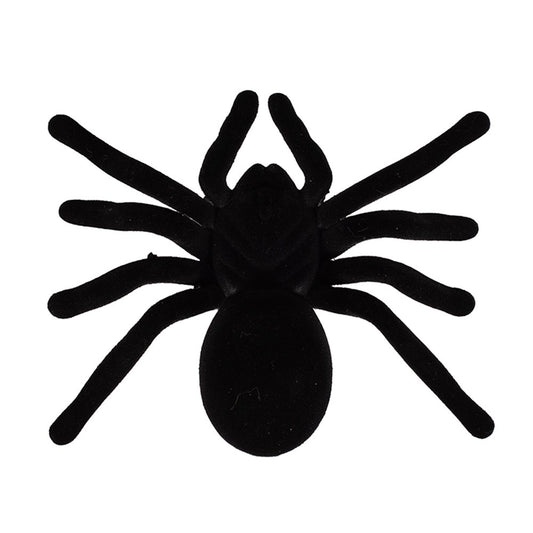 20 x 16cm Hairy Black Toy Spider