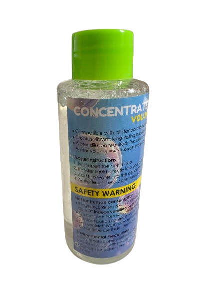 Concentrated Bubble Liquid 100ml – Bubble Machine Solution Makes 500ml