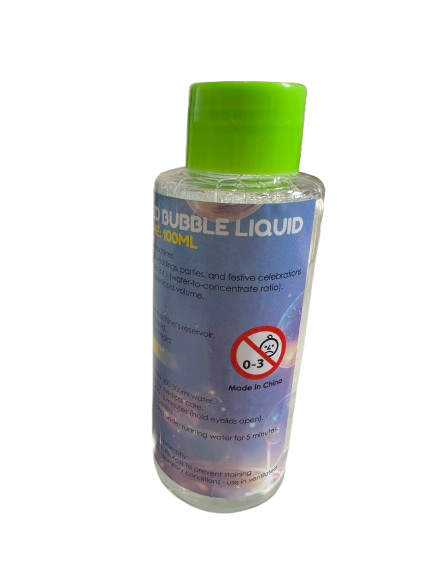 Concentrated Bubble Liquid 100ml – Bubble Machine Solution Makes 500ml